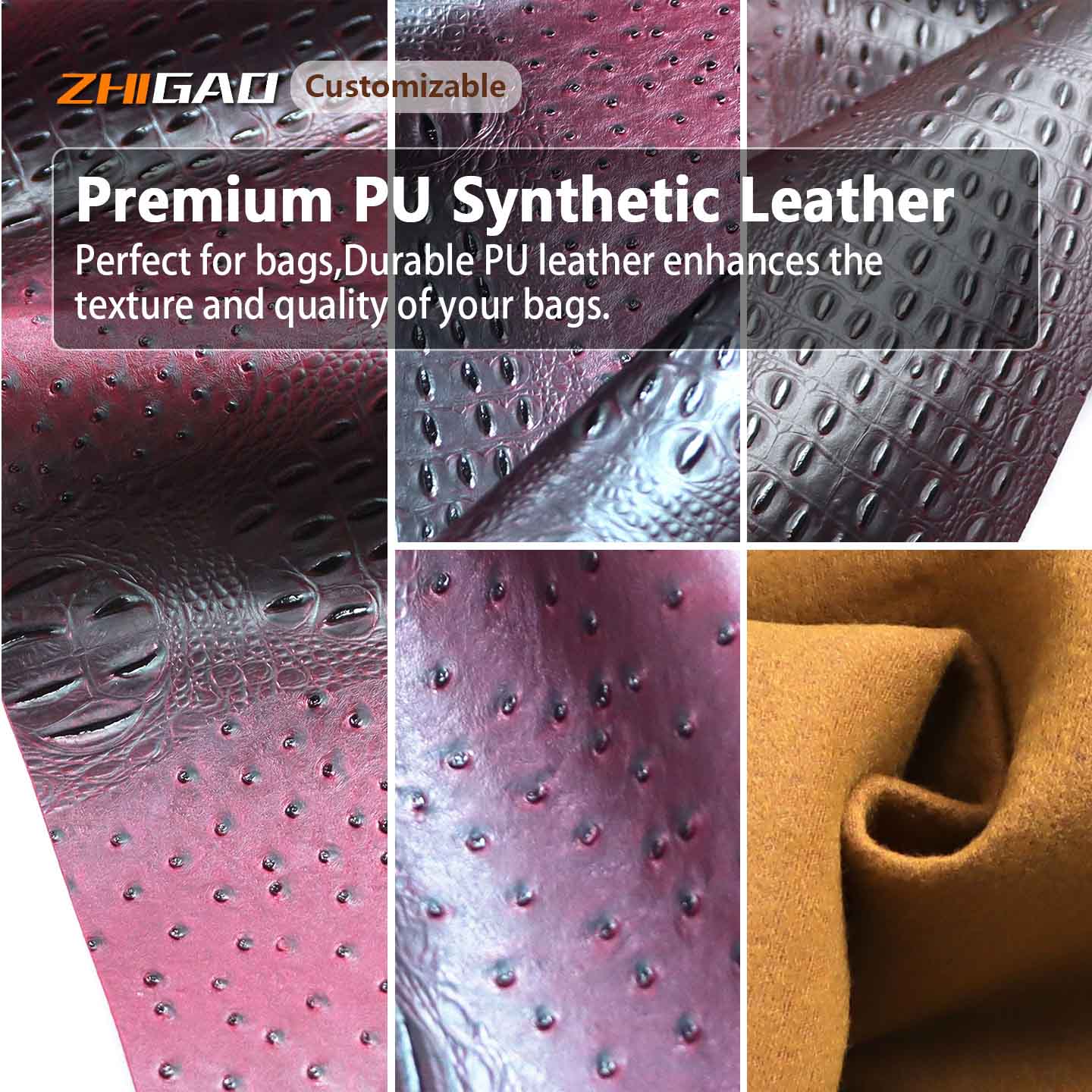 Bahan Kulit Unta Sintetis Premium Bahan Kulit Unta Sintetis Premium