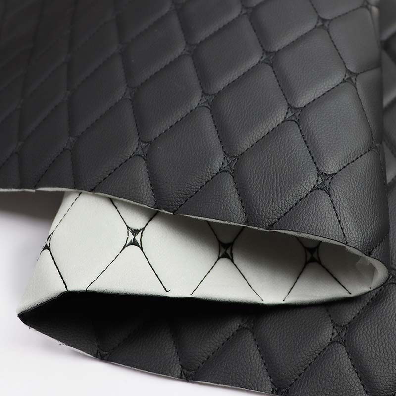 Bordir Komposit Busa PVC Kulit Automoible Kursi Cover Fabric
