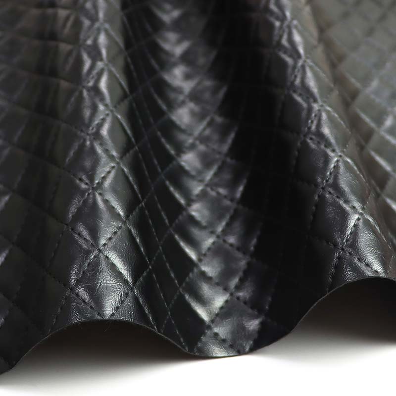 Diamond Pola Ngarep Upholstery PVC Kulit Imitasi