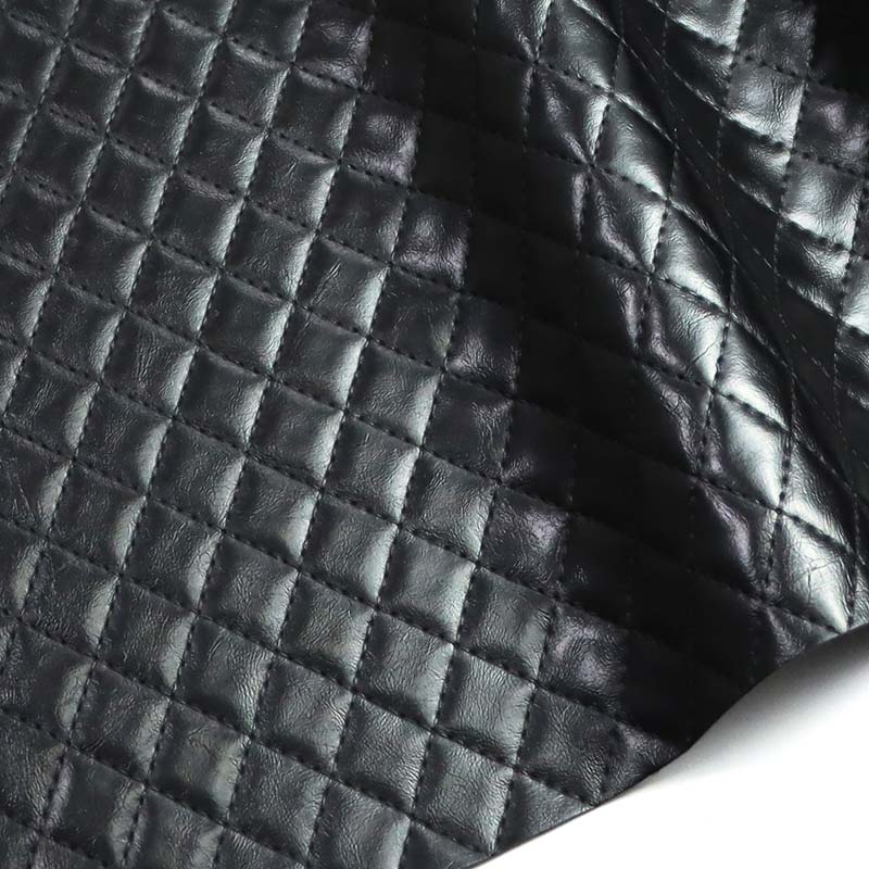 Diamond Pola Ngarep Upholstery PVC Kulit Imitasi