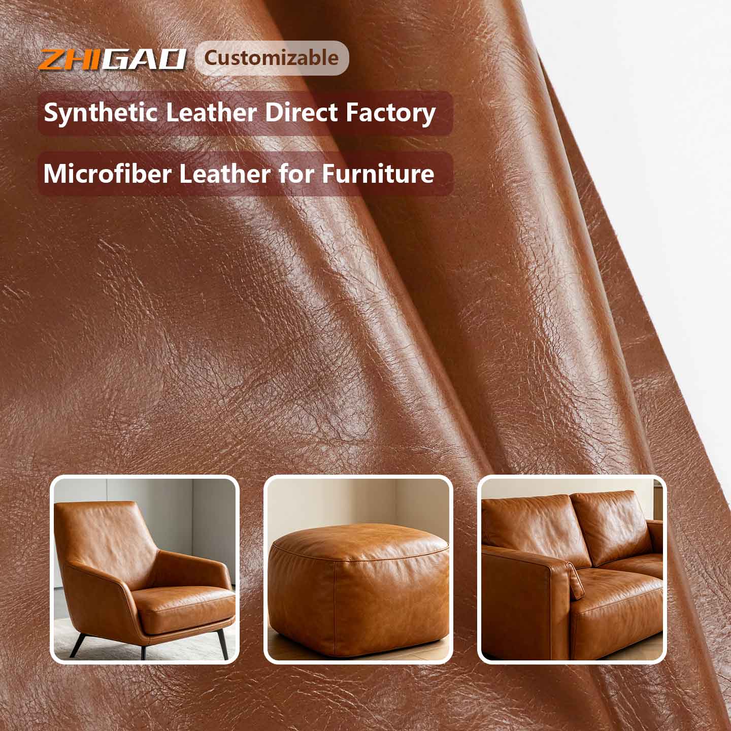 Kulit Microfiber kanggo Kulit Otomotif lan Furnitur