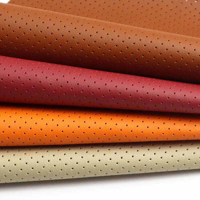 Perforated Microfiber Kulit Punching Cars Kursi Kain Interior