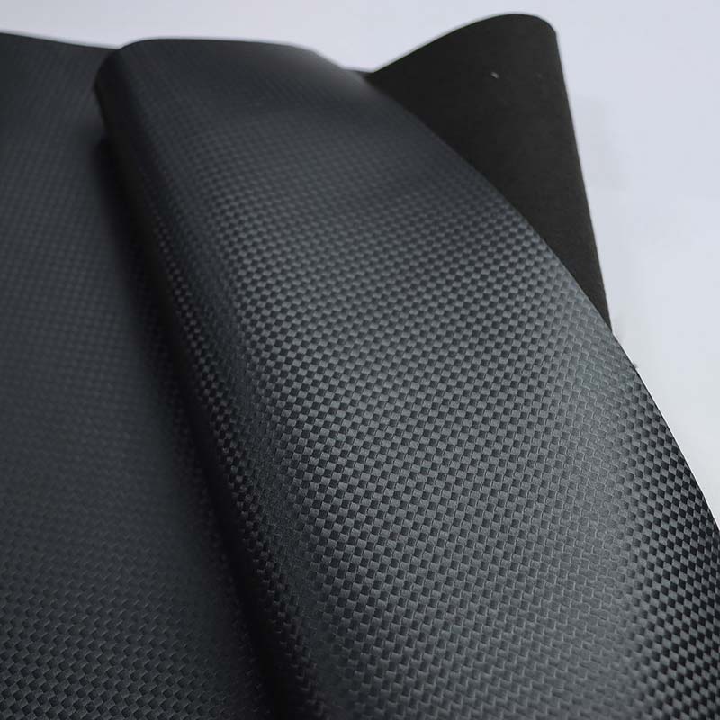 Serat Karbon PVC Kulit Sintetis Kain Interior Mobil