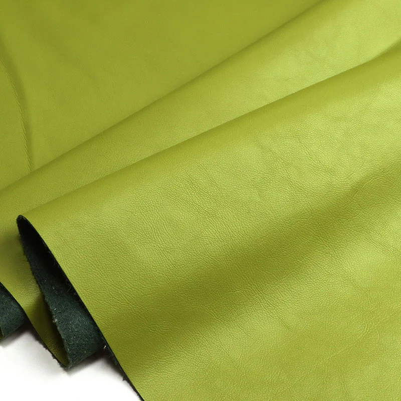 Suede Warna padha Backing PU Faux Kulit Clothing Fabric