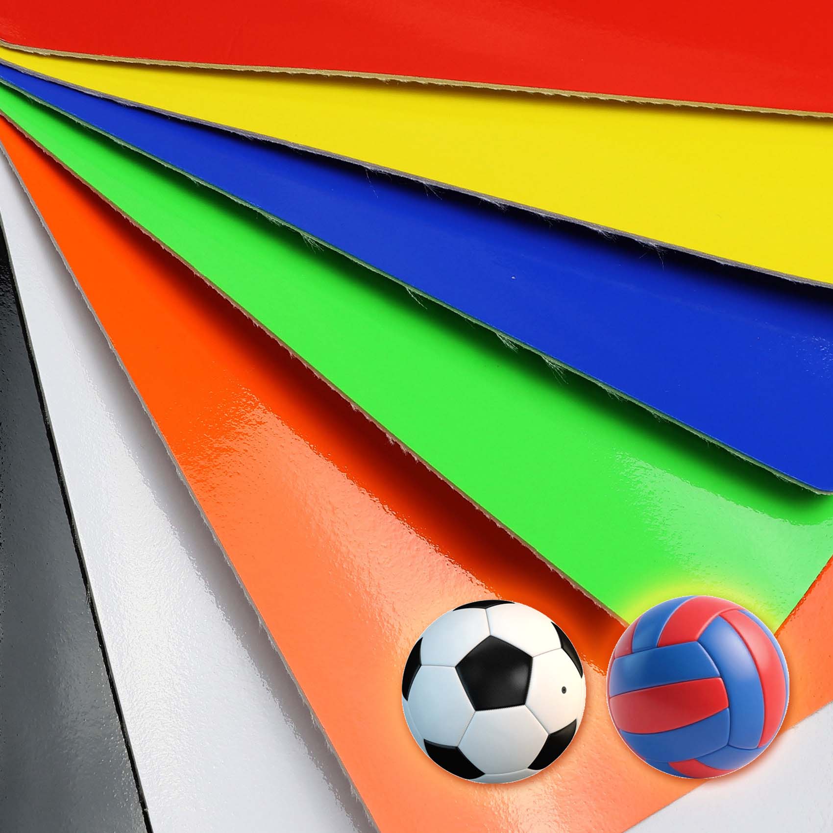 Bola olahraga PU kulit buatan kulit PVC reflektif